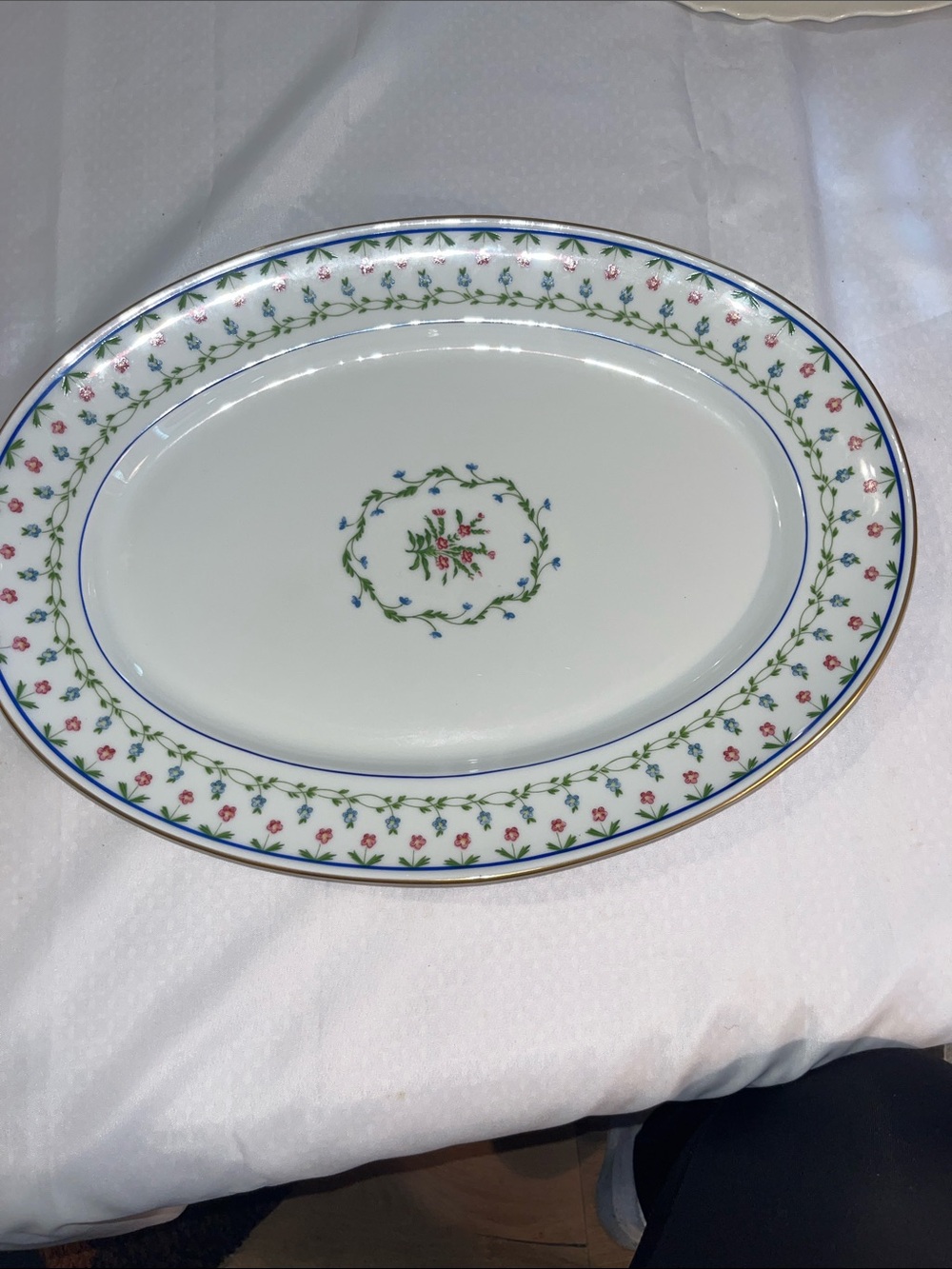 Ceralene Raynaud LaFayette Large Oval Platter 16 1/2 1790 Rare Collector platter